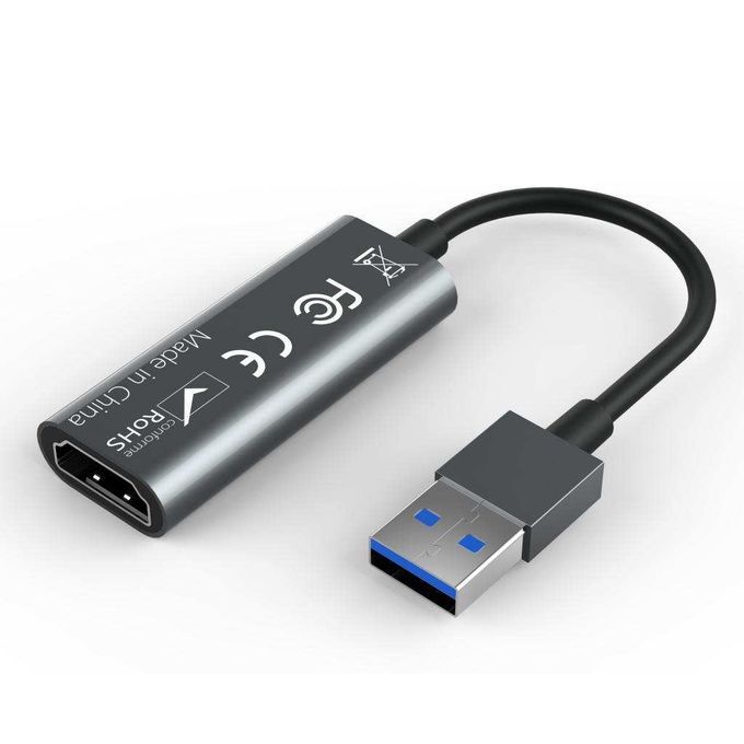 Audio Video Capture Card   To USB 2.0 1080p 30fps For Gaming Teaching