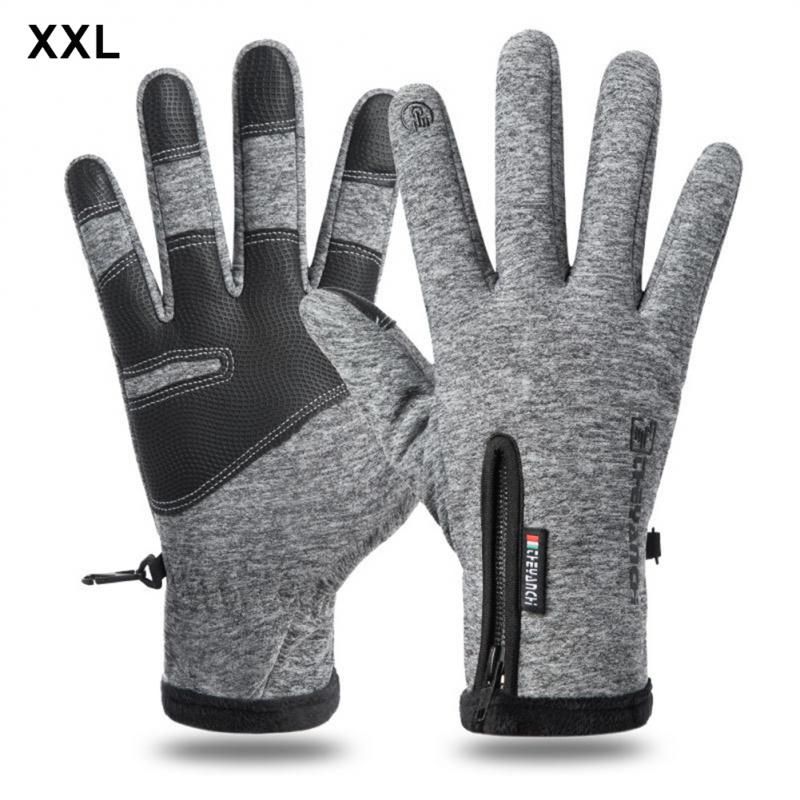 (grey)Winter Gloves Men Women TouchScreen Thermal Gloves Cycling Tactical Work Fishing Motorcy SCO