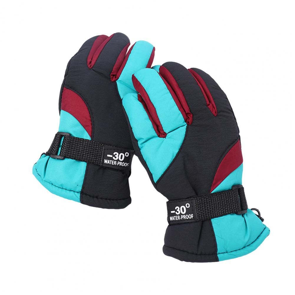 (Cyan)Cycling Gloves 1 Pair Useful Full Finger Easy To Wear  Women Men Cycling Gloves For Outd GRE