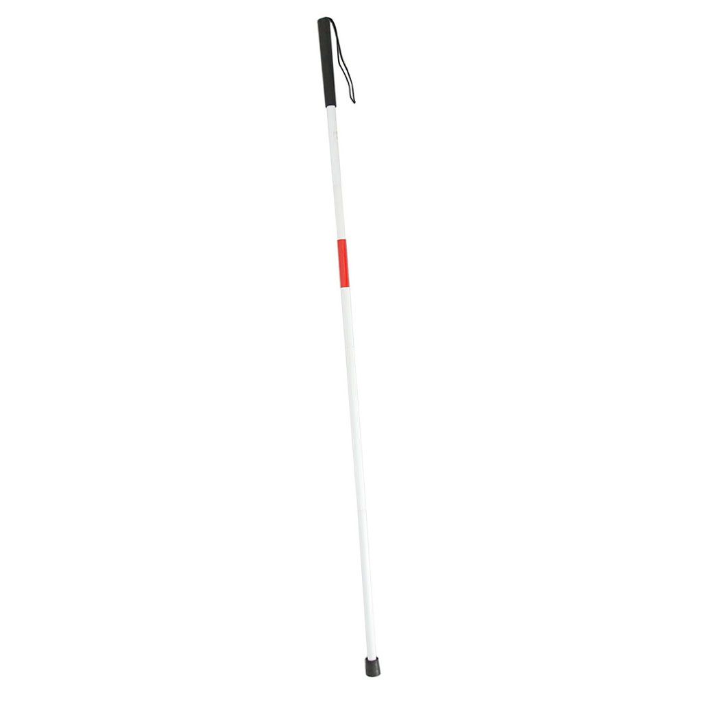 125cm Long Foldable  Crutch Cane White  4 Sections