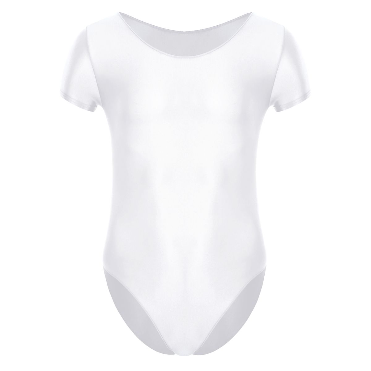 Mens Smooth Oil Short Sleeve Leotard Swimwear Swimsuit Show Muscle Body Suit