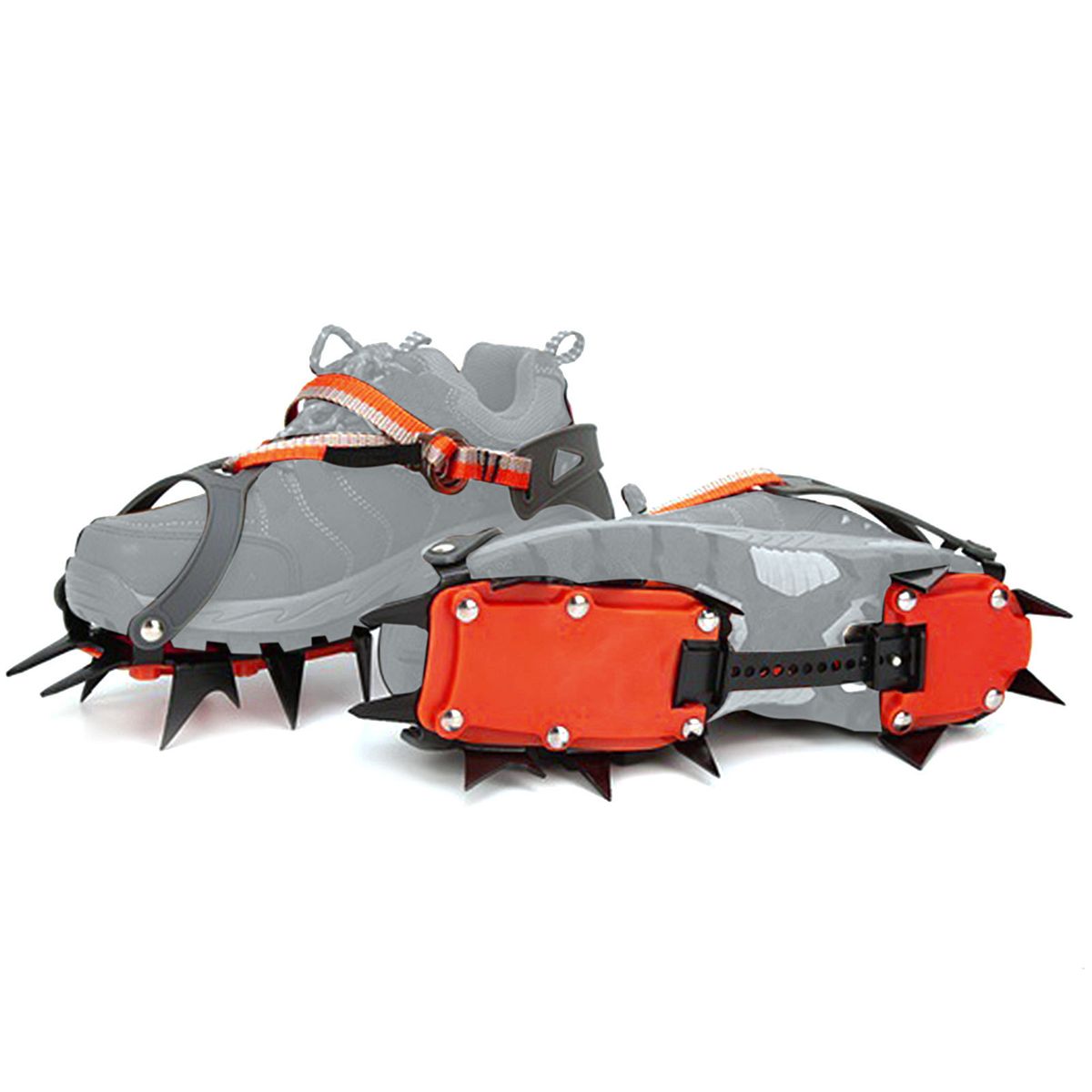 Crampons Ice Cleats Snow Hiking Ice Walking 12 Spikes Winter