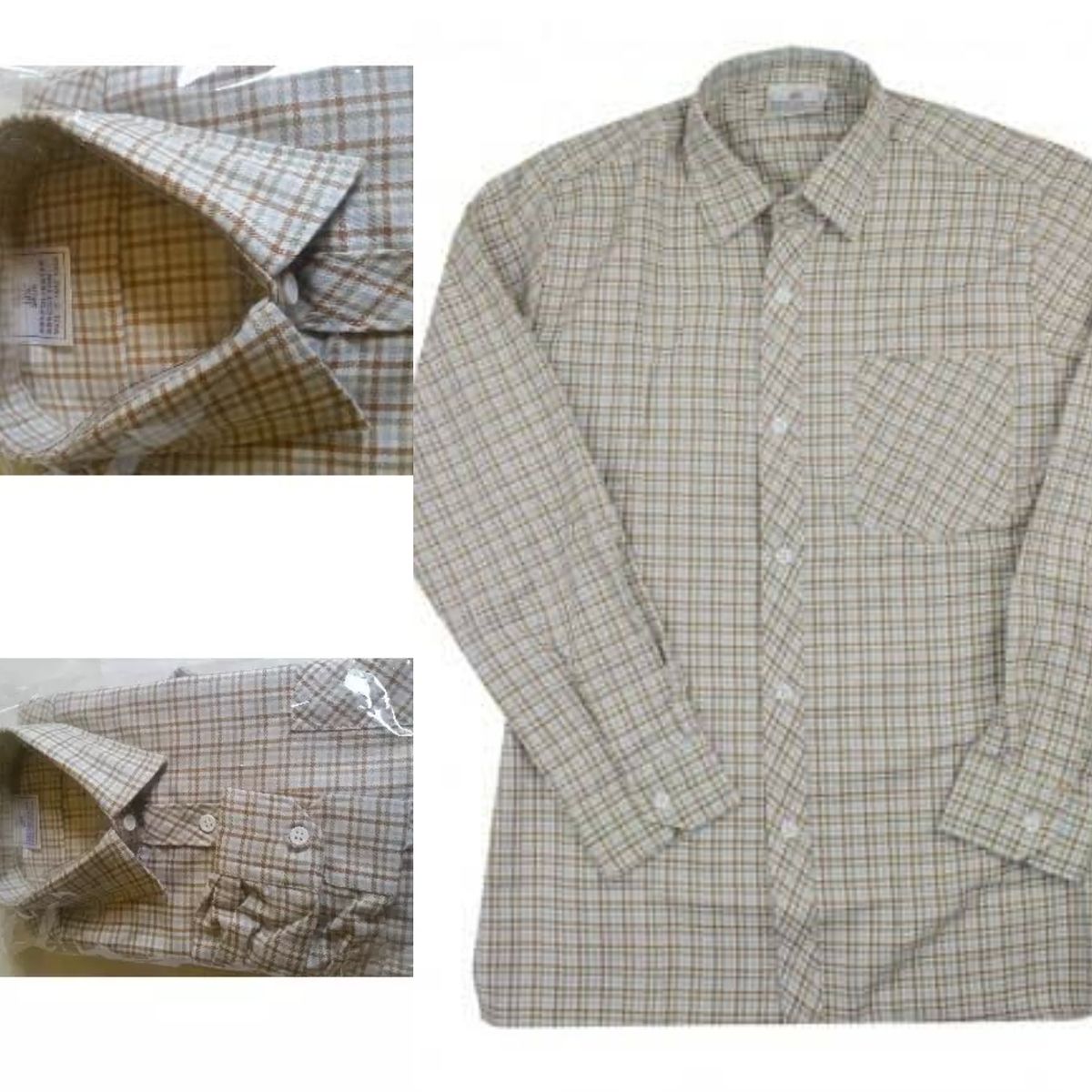 Boy's Checked Long Sleeved Shirt-BROWN
