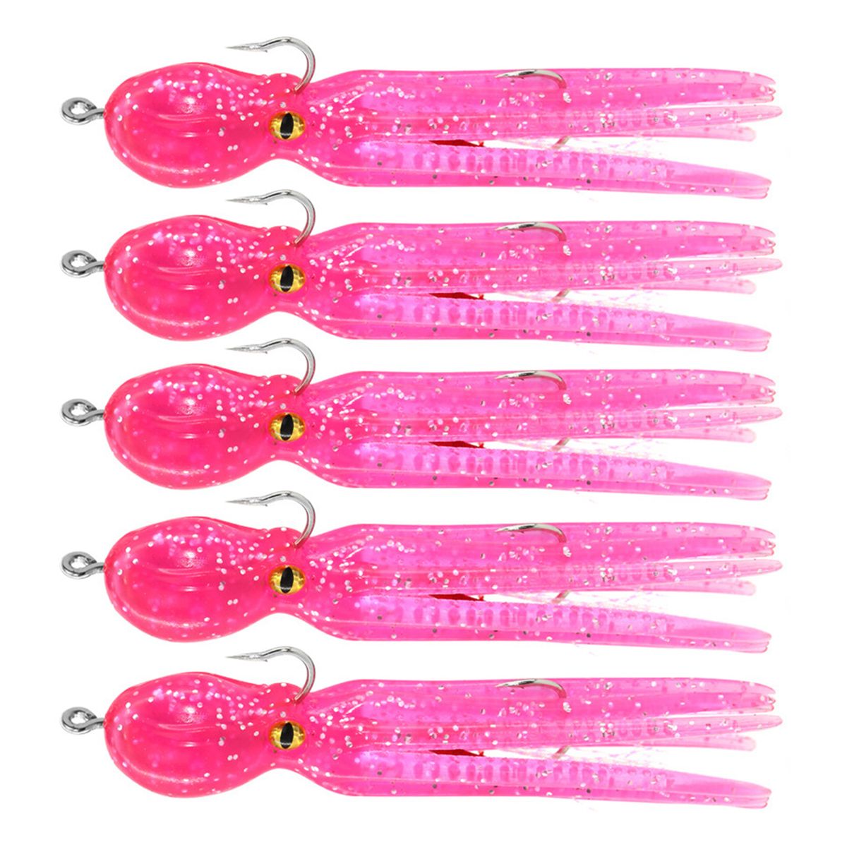 4Pcs 22g/11cm High Efficiency Octopus Hook Vivid Action-D