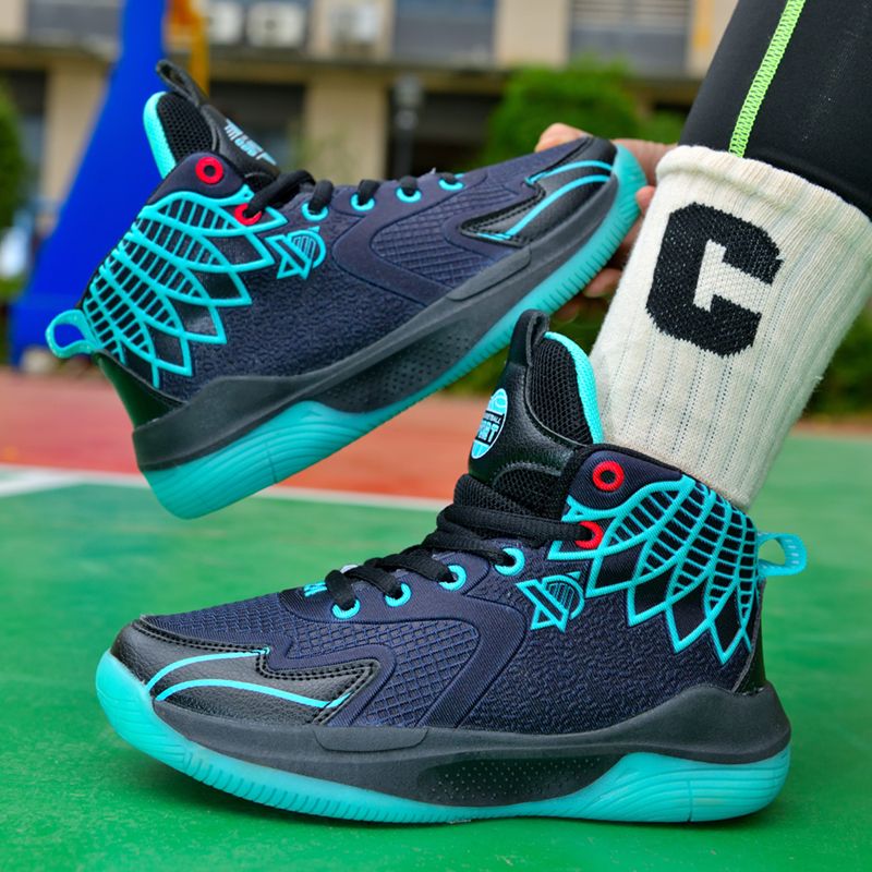 Boys Basketball Shoes Anti Slip Breathable Sports Trainers