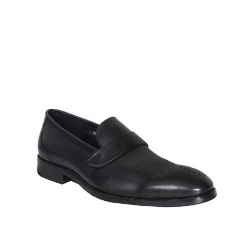 Men’s Detailed Formal Slip-on Shoe - Black - Msh- 4703