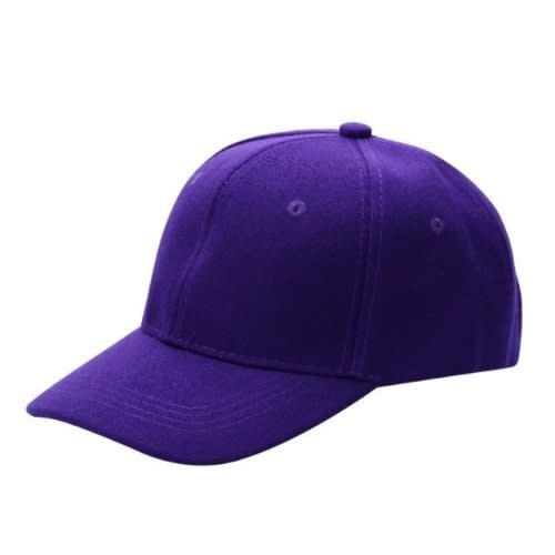 Plain Face Cap  - Unisex  - Purple