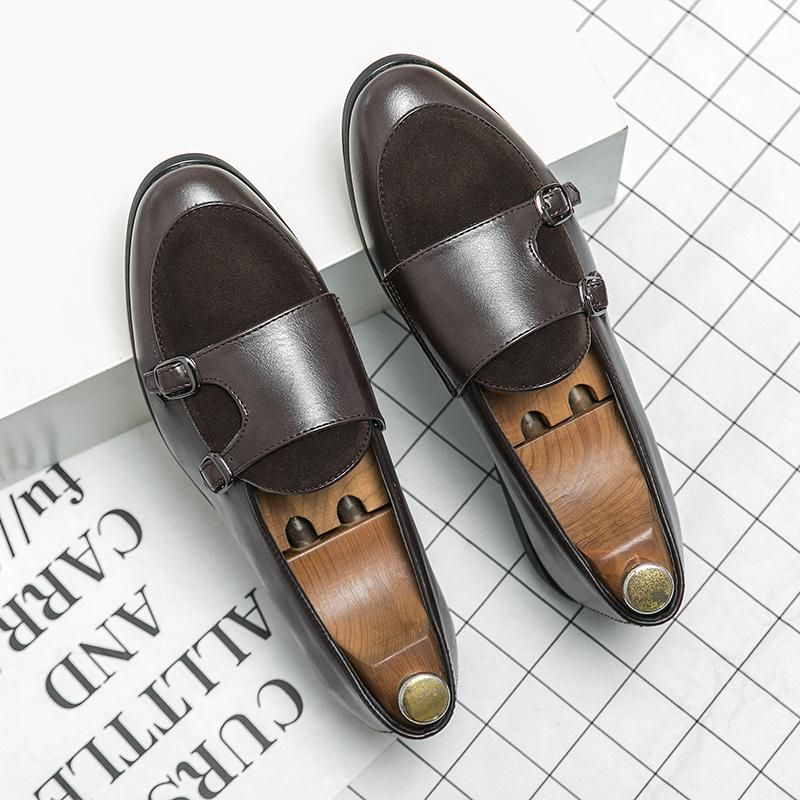 Brown Men's oxford shoes fashionable Louboutins comfortable men's