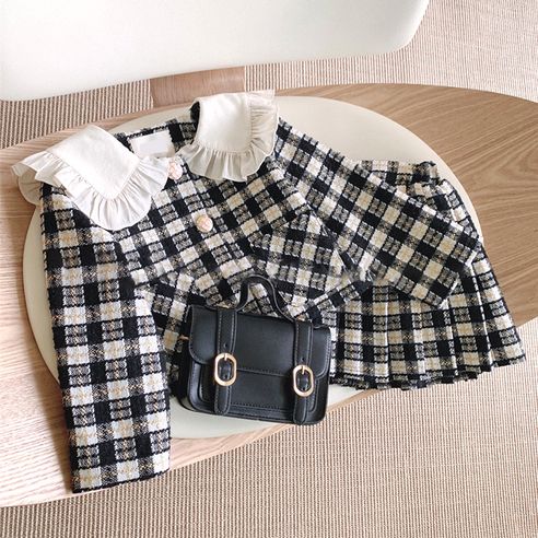 Smile Papa Girls' Rosley Seranek Tweed Two-Piece