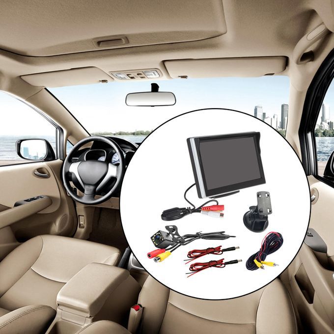 5in 12 LED Car Rear View Camera Monitor Screen System Kit For Truck