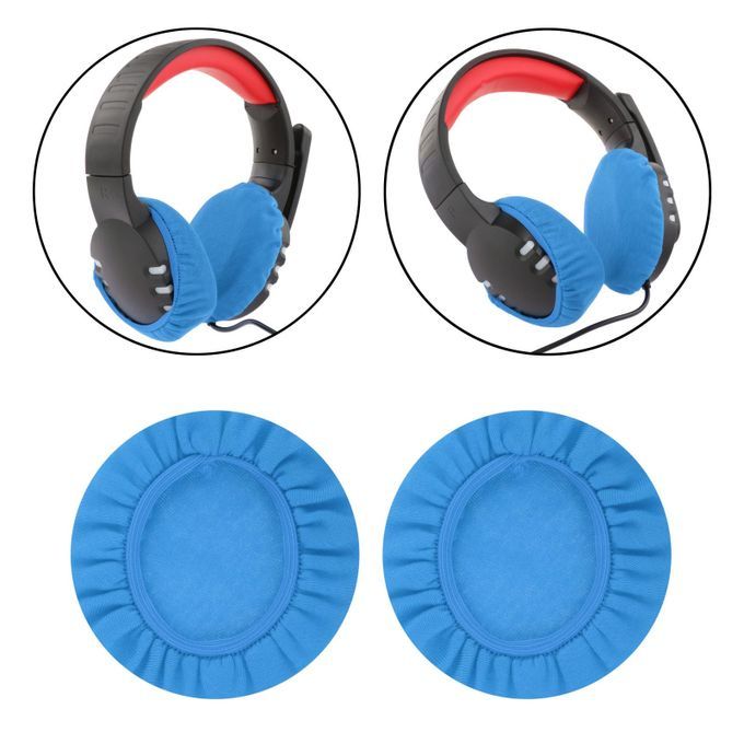 Headphone Covers Headphone Ear Covers Reusable 8cm  Blue