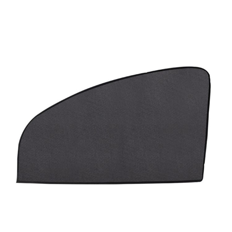 4 PCS Net Yarn Magnetic Suction Type Car Sunshade Curtain Front Row Arc