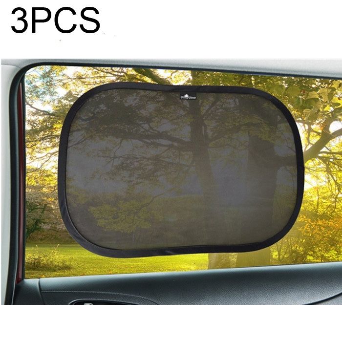 3 PCS Car Net Yarn Sunscreen Window Sunshade Cover