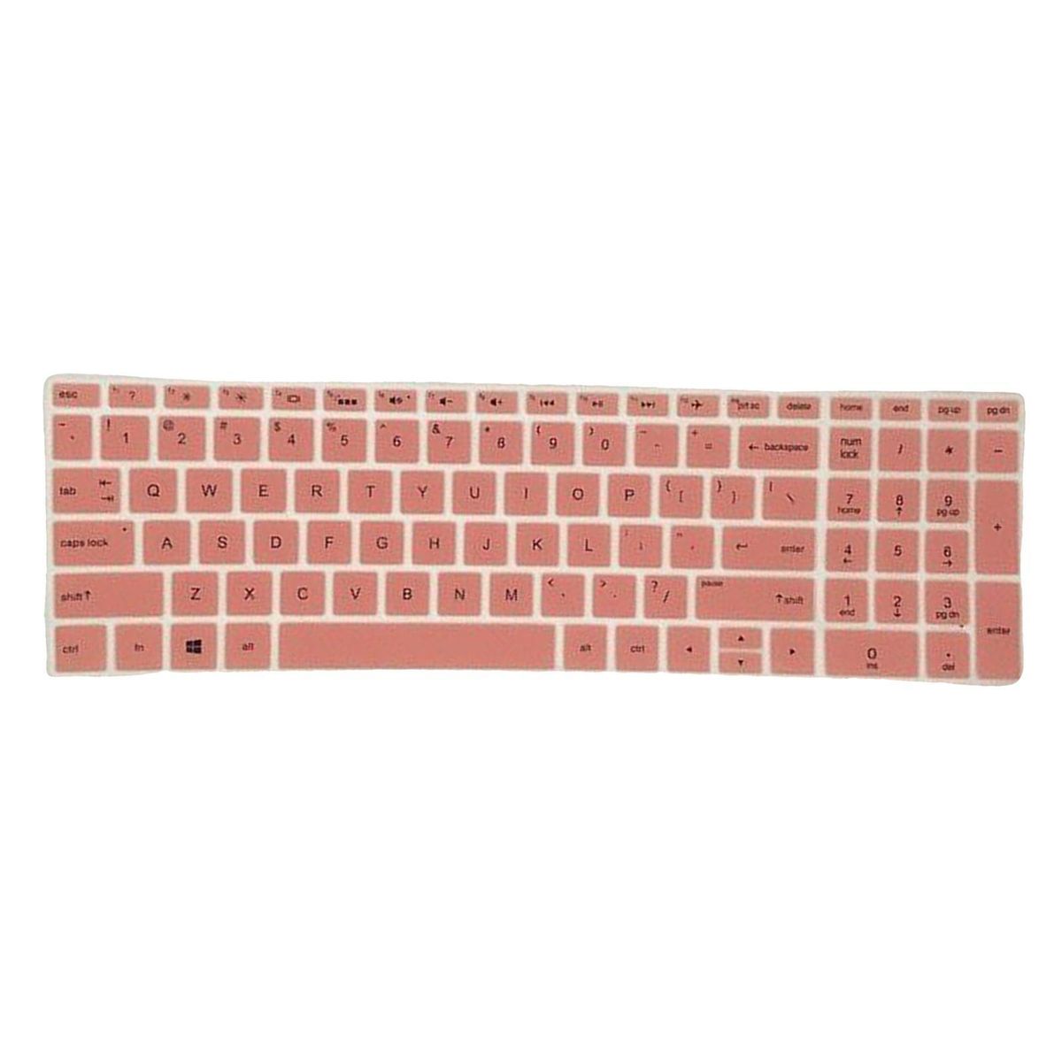 Thin Silicone Laptop Keyboard Protector Skin Cover For HP Hp15 Pink