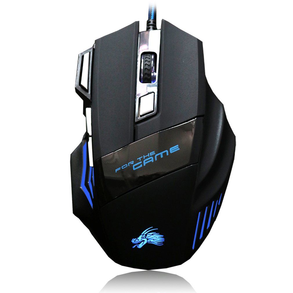 Wired Colored Mouse 7 On 2500dpi Optical USB Computer Mouse Gamer