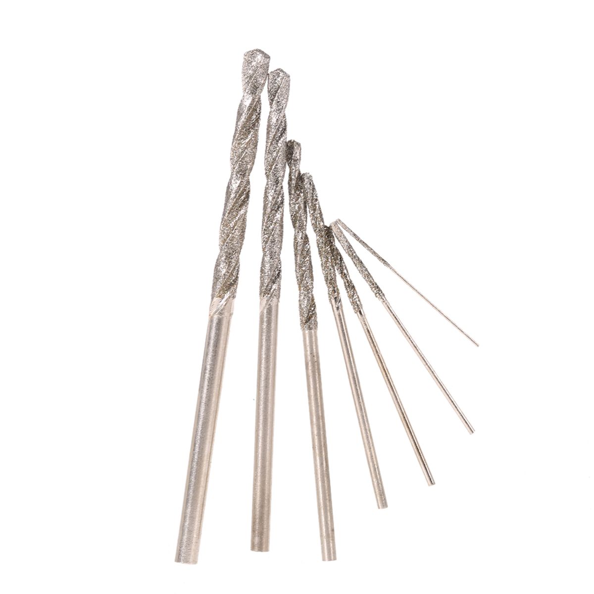 7pcs High Hardness Diamond Coated Twist Drill Bit Set Needle