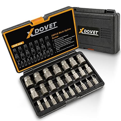 XDOVET Screw Extractor Set Screw And Bolt Extractor Set Easy