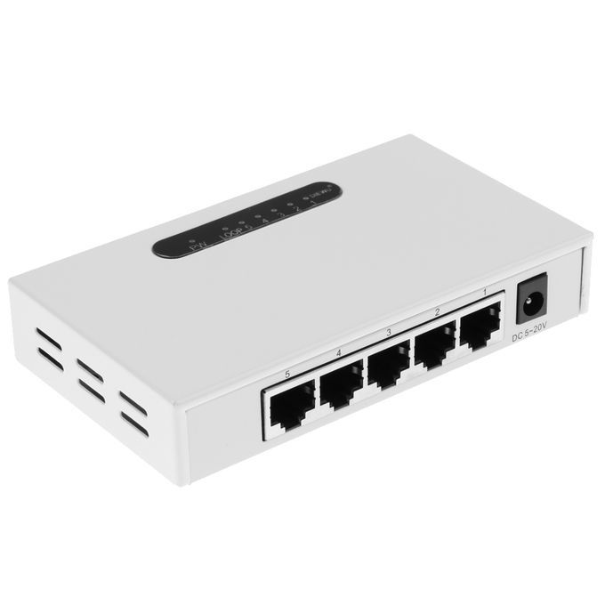 RJ45 5Port Gigabit Ethernet Network Switch Metal Desktop Smart Adapter