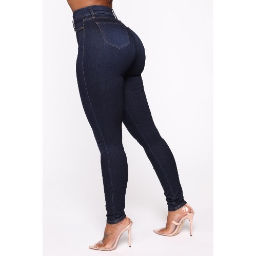 High Rise Curve Jeans In Dark Wash