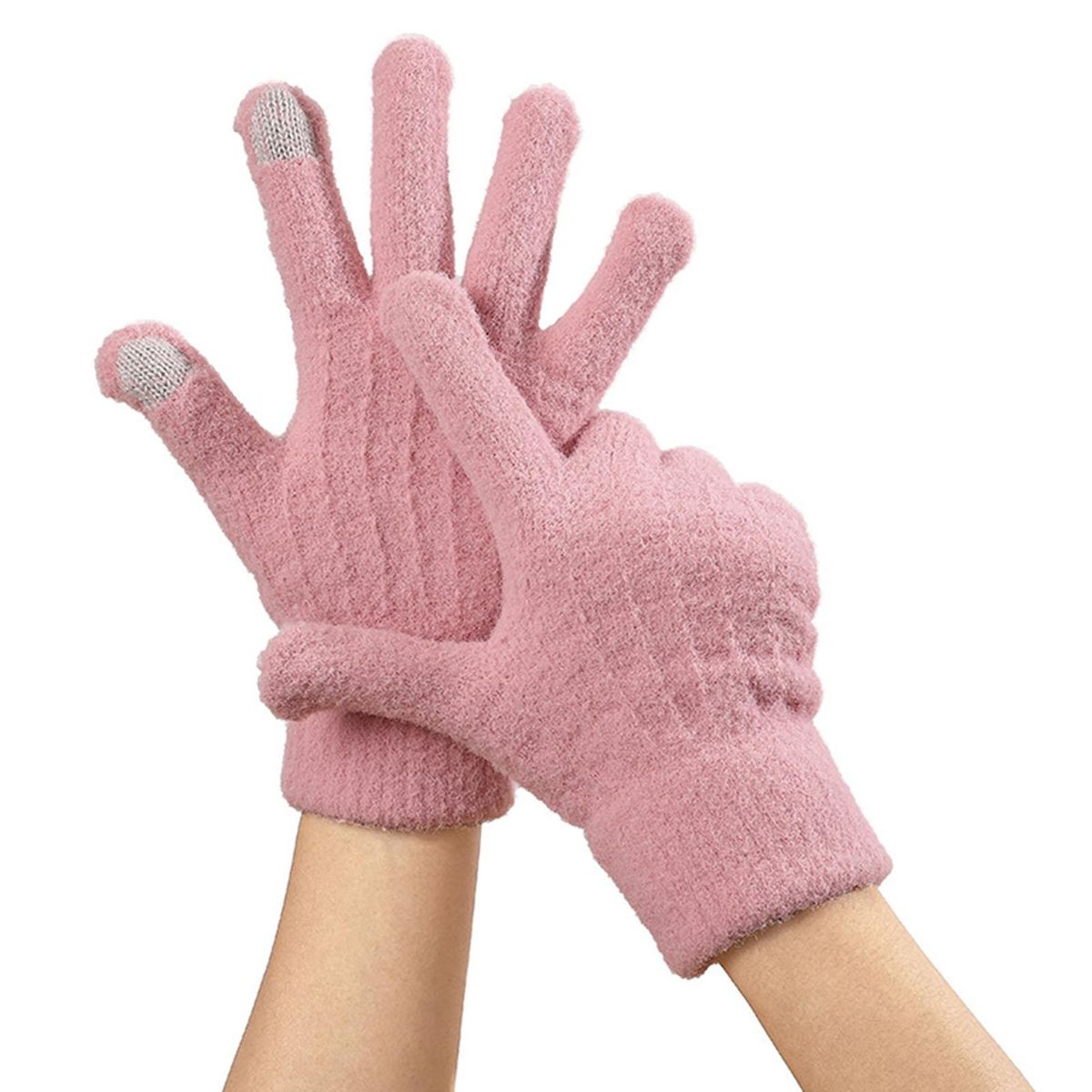 1 Pair Bicycle Autumn Winter Men Women Motorcycle Riding Pink