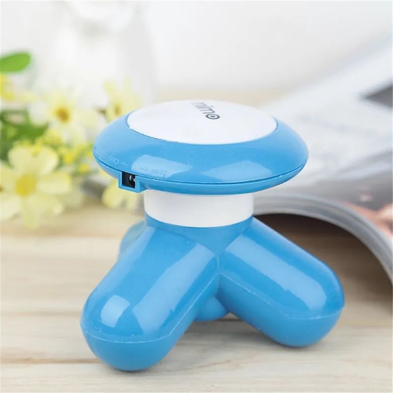 Mini Portable Massager Electric Handheld USB Massager - Blue