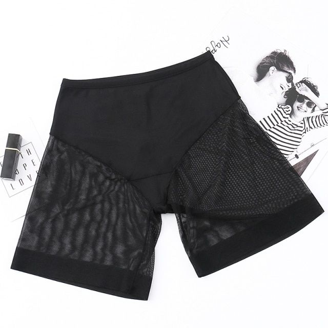 3pcs Women's Underpants Net Cloth Splicing Mesh Body Shaping Shapers