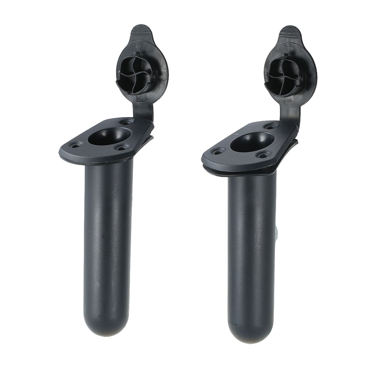 2 PCS Flush Mount Fishing Boat Rod Holder Bracket With Cap