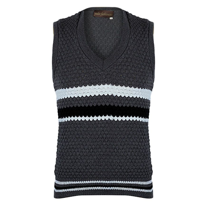 V Neck Sleevelees Sweater