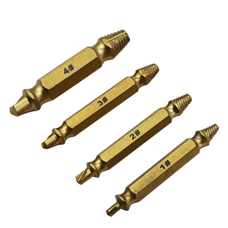 Screws 4 In 1 Screw Extractor Drill Bits Tool