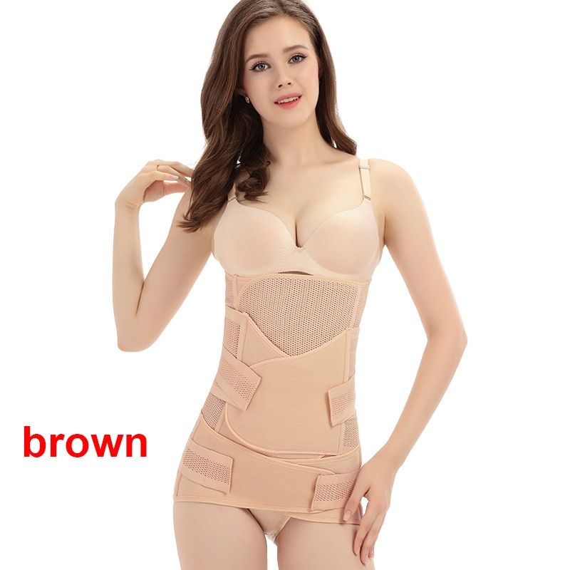 Slimming Waist Trainer 3 In 1 Postpartum Belly Support Recovery Wrap Pelvis Belt Girdles Maternity Band Body Shaper Strap Corset