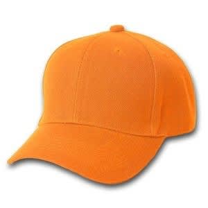 Plain Face Cap - Unisex - Orange