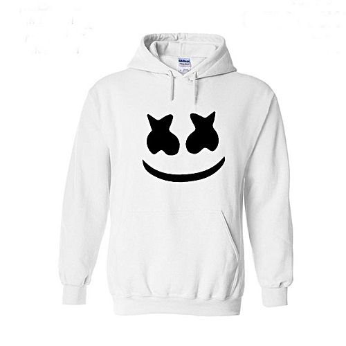 Marshmallow Printed Offwhite Hoodie