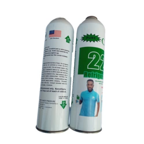 R22 Refrigerant Small Can Gas-  1kg X 2