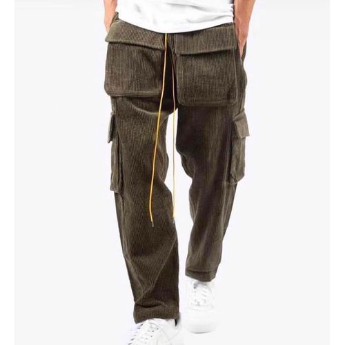 Custom-Made Brown Unisex Corduroy Pant Pk
