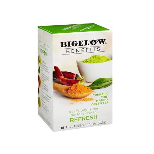 Benefits Refresh Turmeric Chili Matcha Green Tea,pack Of 6