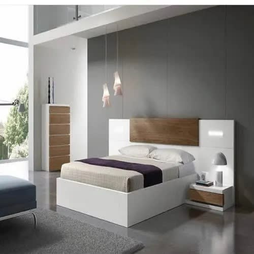 Vicz -Bed Frame With Chest Drawer - 6 Drawers