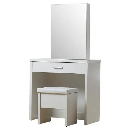 Vanity Set With Mirror- White