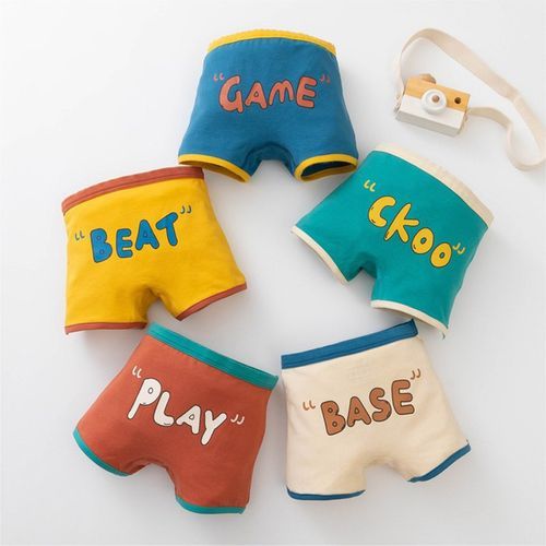 Boys Boxer Pants,Cartoon Underwear Cotton Underpants（5 Pack）