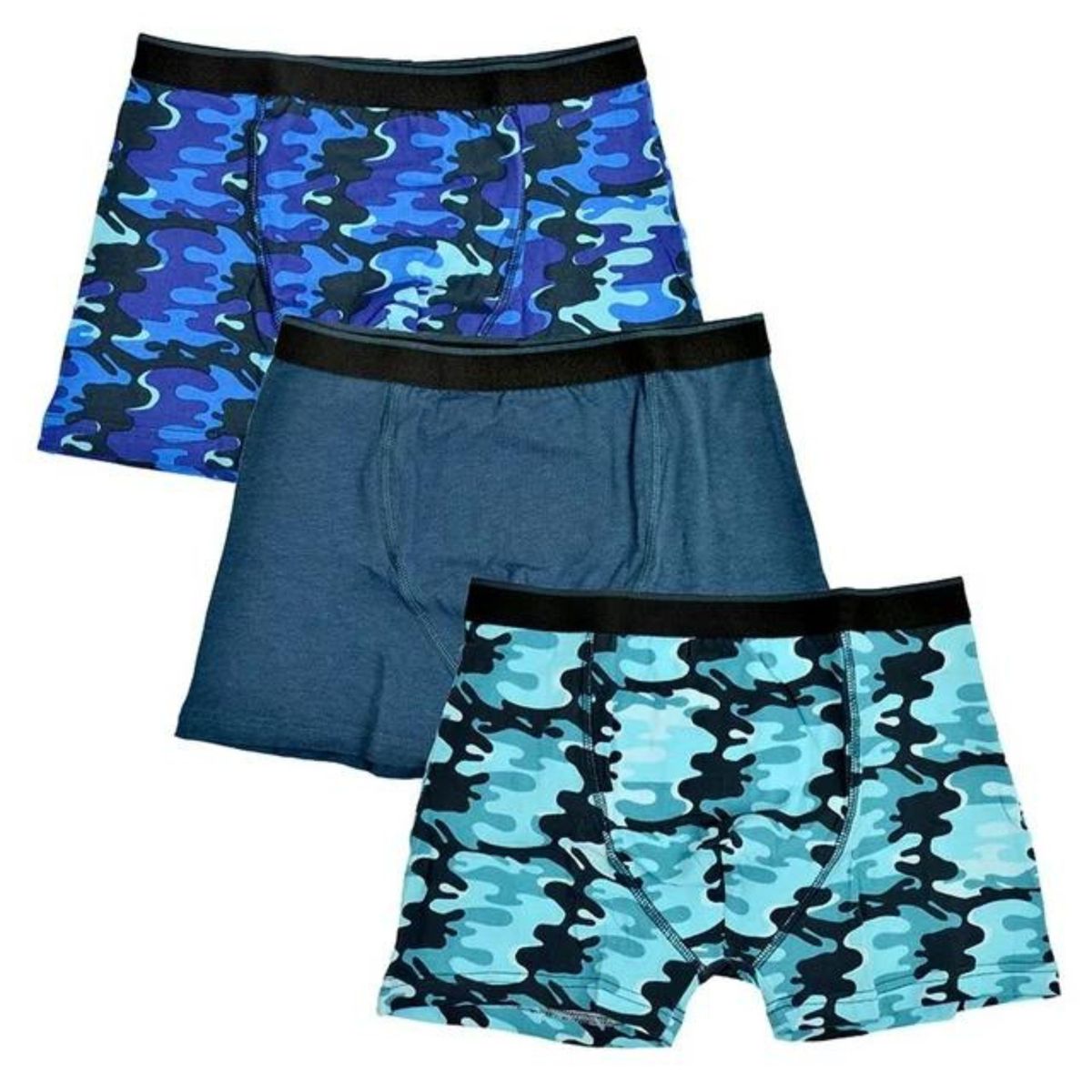 Boys Underwear 3 Pack Blue Boxers
