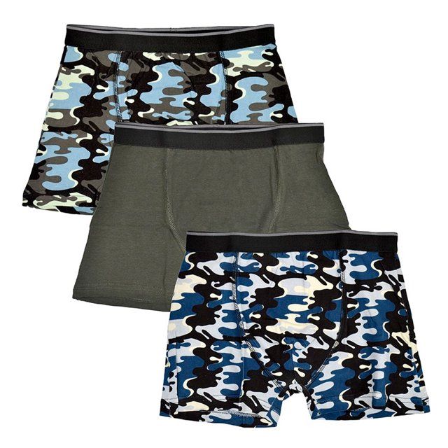 Boys Underwear 3 Pack Grey Boxers