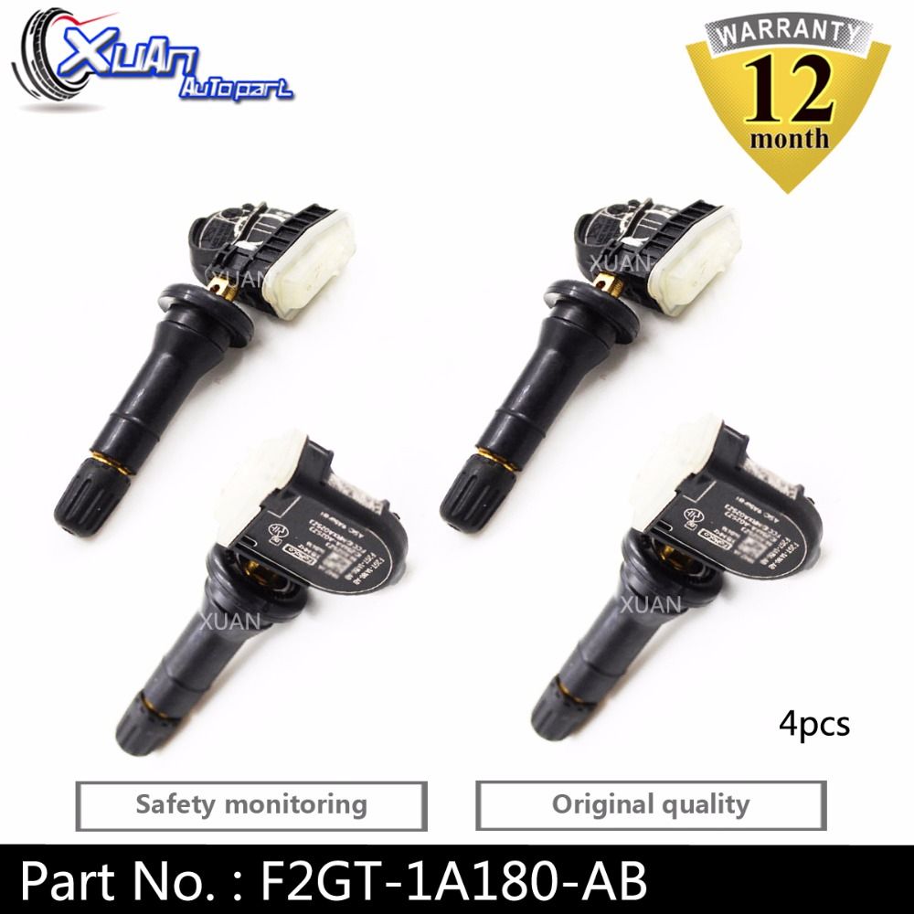Xuan 4 Pcs Tpms Tire Pressure Monitor Sensor For -Ford Edge