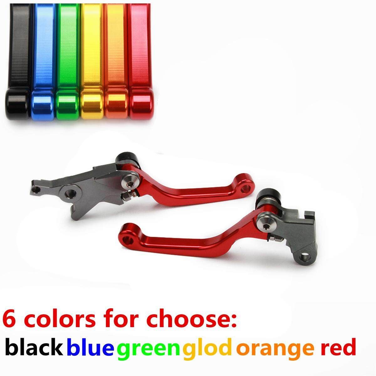 2x Red Aluminum Motorcycle Racing Short Brake Clutch Levers For CRF250L/M 2012-2015 Red (red)