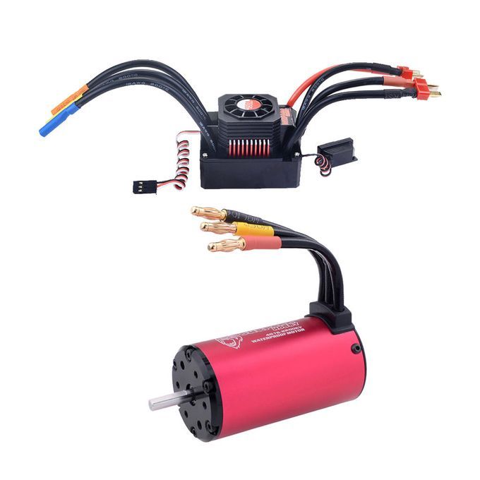 4076 2250KV Brushless Motor 4P+150A Brushless ESC For 1:8 RC Monster