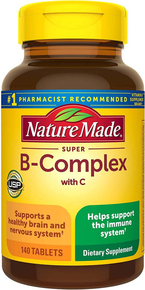 Super B Complex With Vitamin C And Folic Acid, 140 Tablets