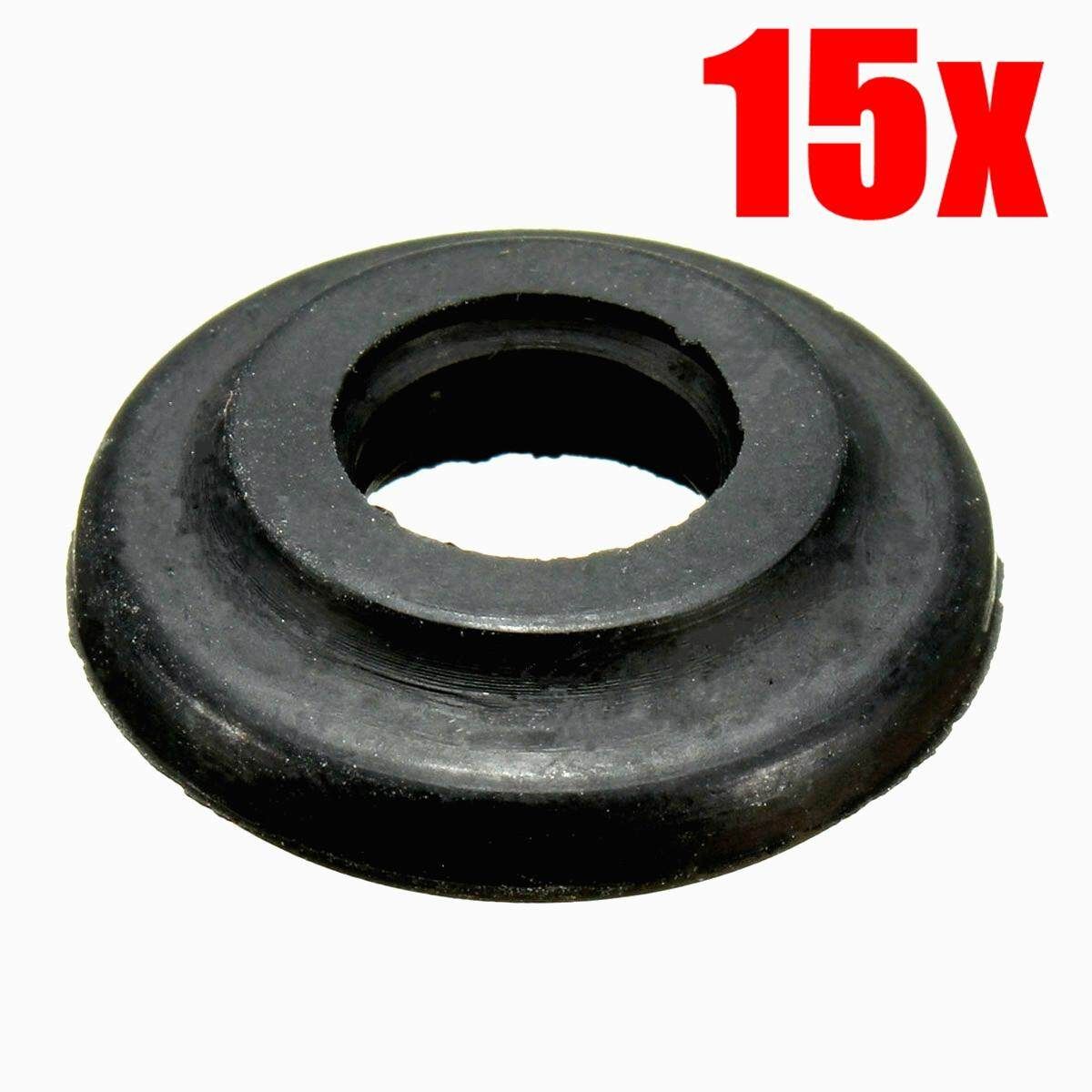 15pcs Single Valve Cover Gasket Grommet Seal Washer Bolt Seal For BMW 11121437395