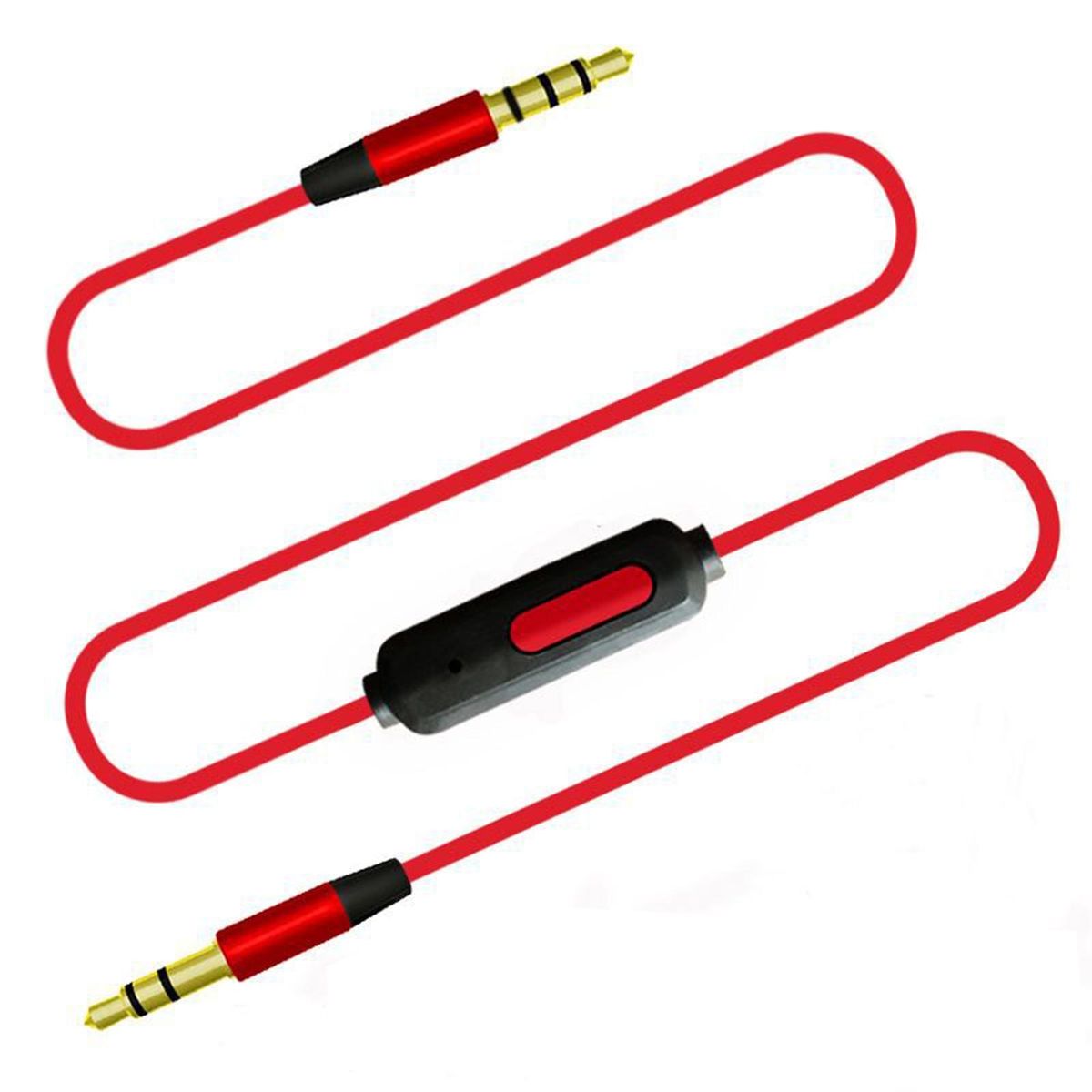 Audio Cable Male to Male AUX Cord Adapter Red