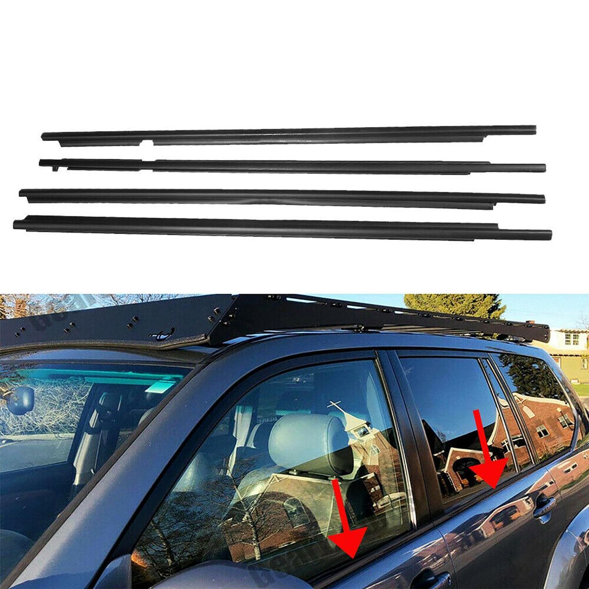 Car Weatherstrips Window GlSealing Strip Waterproof Sealant for Toyotad Cruiser P 120 Series Lexus GX470 2003-2009