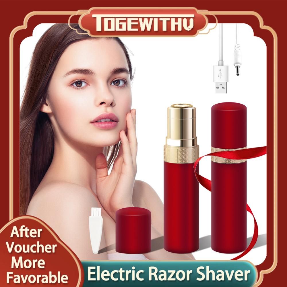 Facial Hair Removal for Women, Electric Hair Trimmer for Women USB Rechargeable Painless Hair Trimmer Portable Electric Epilator for Women Hair Removal Device Appliance Lady Hair Remover for Cheeks Chin Upper Lip Arms and Leg