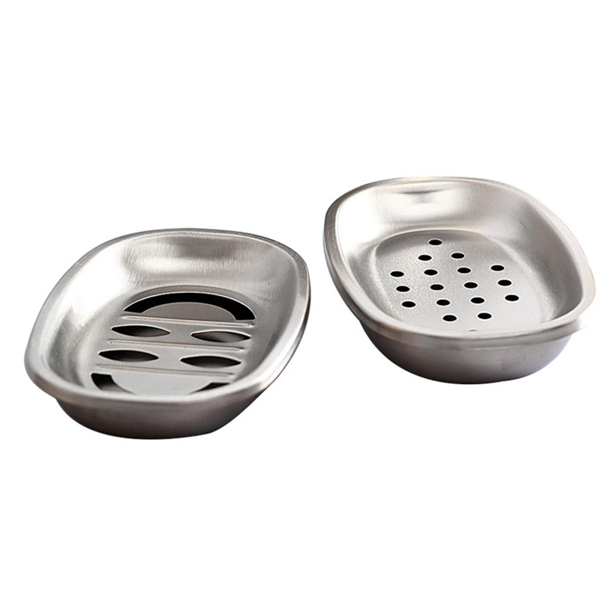 2PCs Double Layer Soap Drainer Bar Soap Holder Dish Double Layer Soap Holder Portable Soap Saver Sponge Holder for Bathroom Shower Countertop