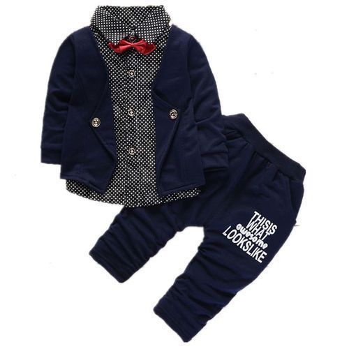 Kid Boy Children's Clothing Suit 2-piece Shirt Pants Set